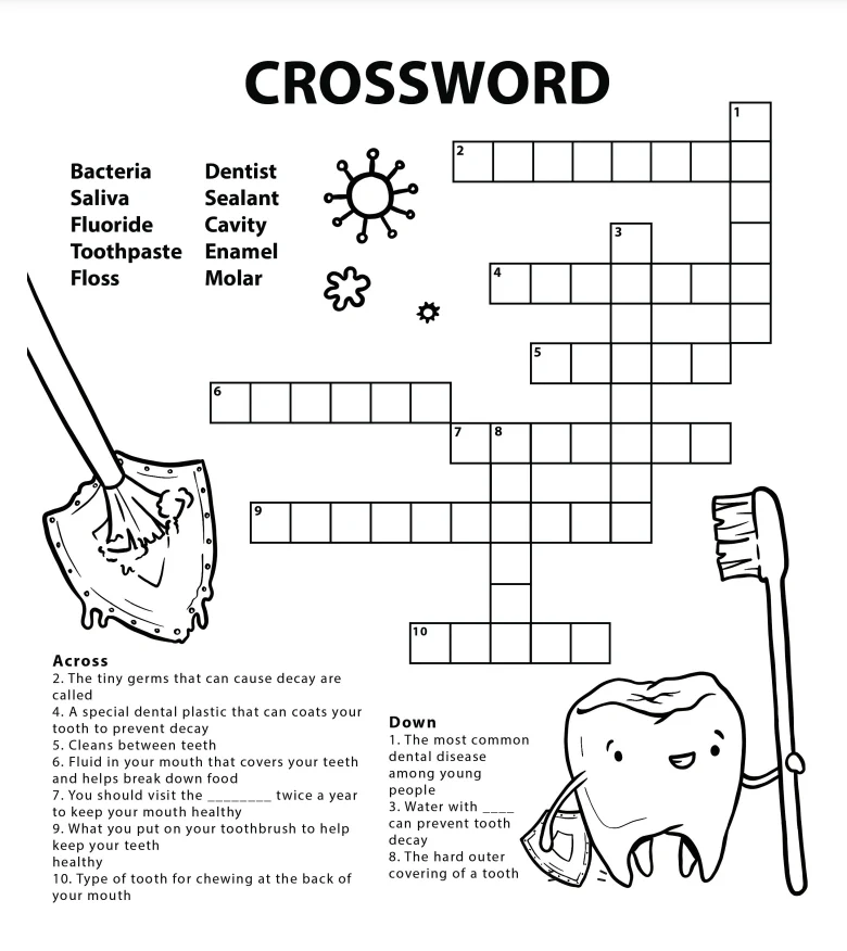 activity sheet-crosword Crossword Activity Sheet
